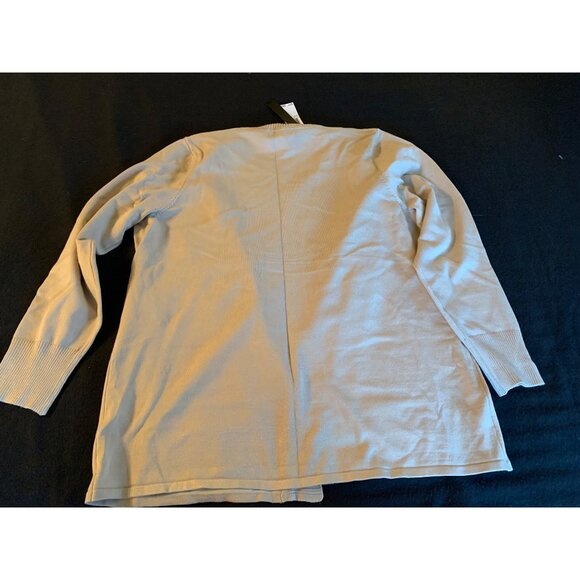 Grace Beige Open Front Cardigan Sweater Size Large Rayon Nylon Womens - Picture 7 of 8